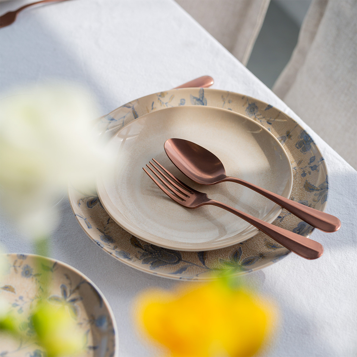 Besteck-Set 24-tlg. - Baguette Vintage Kupfer