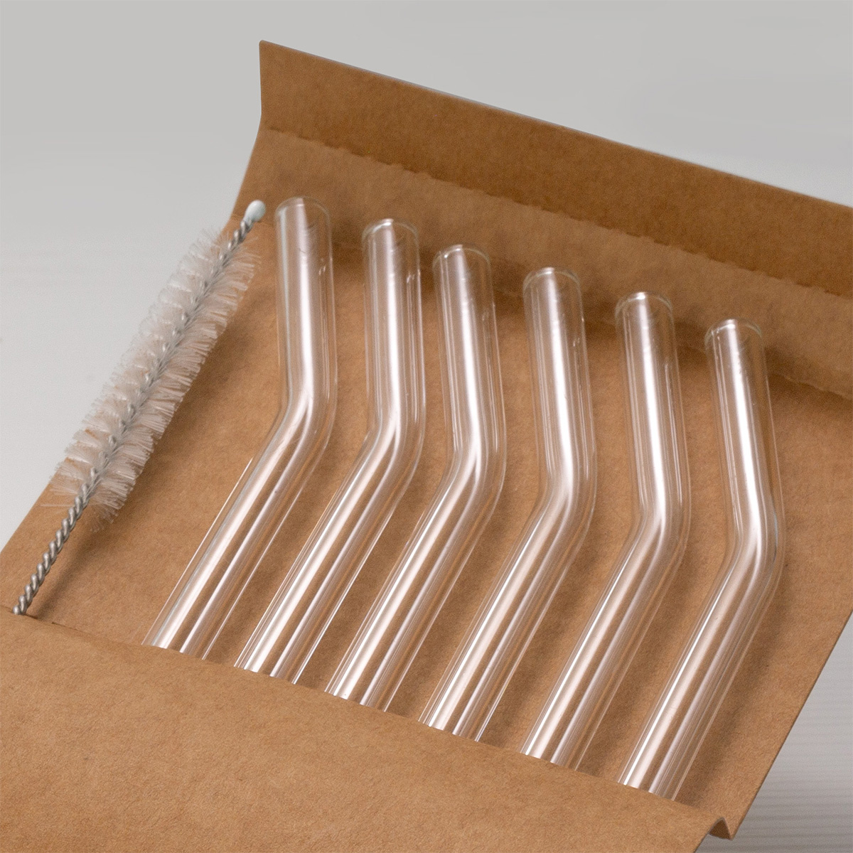 Trinkhalm gebogen 6er Set