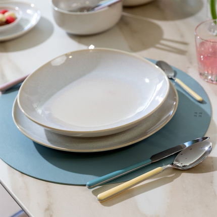 Hellblaue Platzmatte ø 38 cm – Elements Ambiente