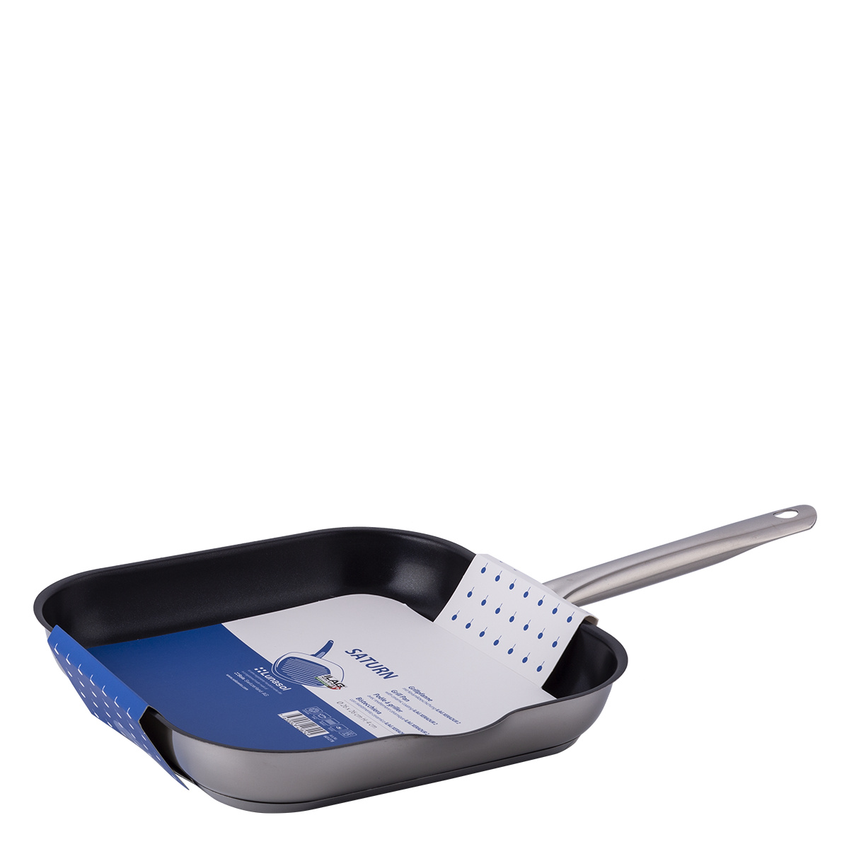 Grillpfanne 26 x 26 cm, H: 4 cm - Saturn Lunasol