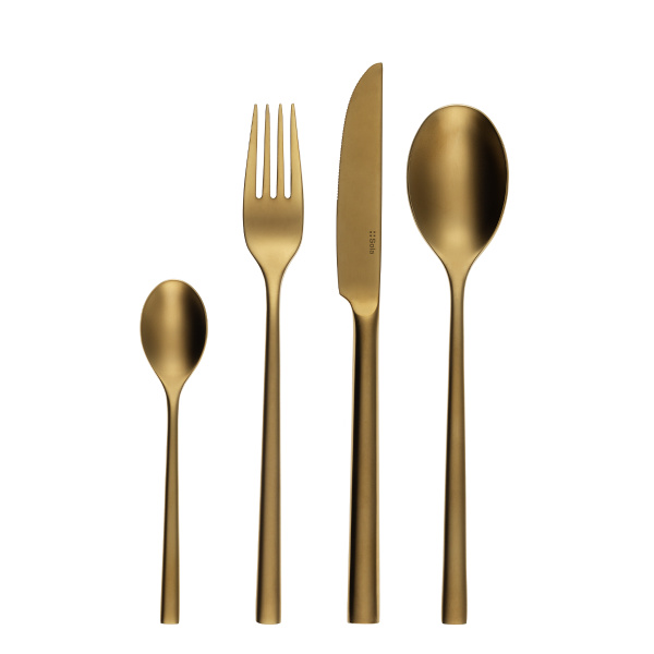 Dessert-Besteckset 24-tlg. — Living gold washed