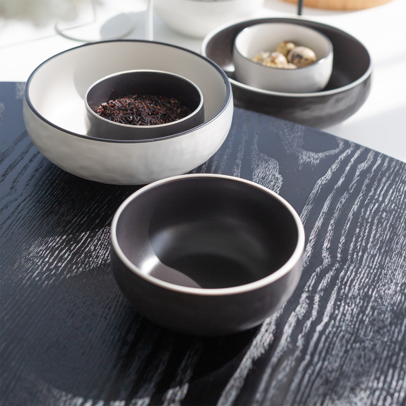 Schale 14,8 cm | Elements Yin & Yang black