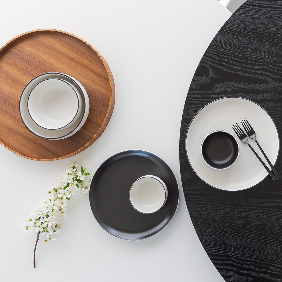Schale 14,8 cm | Elements Yin & Yang white