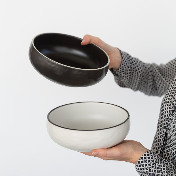 Schale 19,3 cm | Elements Yin & Yang white