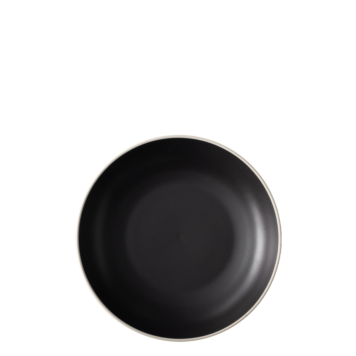 Teller tief 22,8 cm — Elements Yin & Yang black
