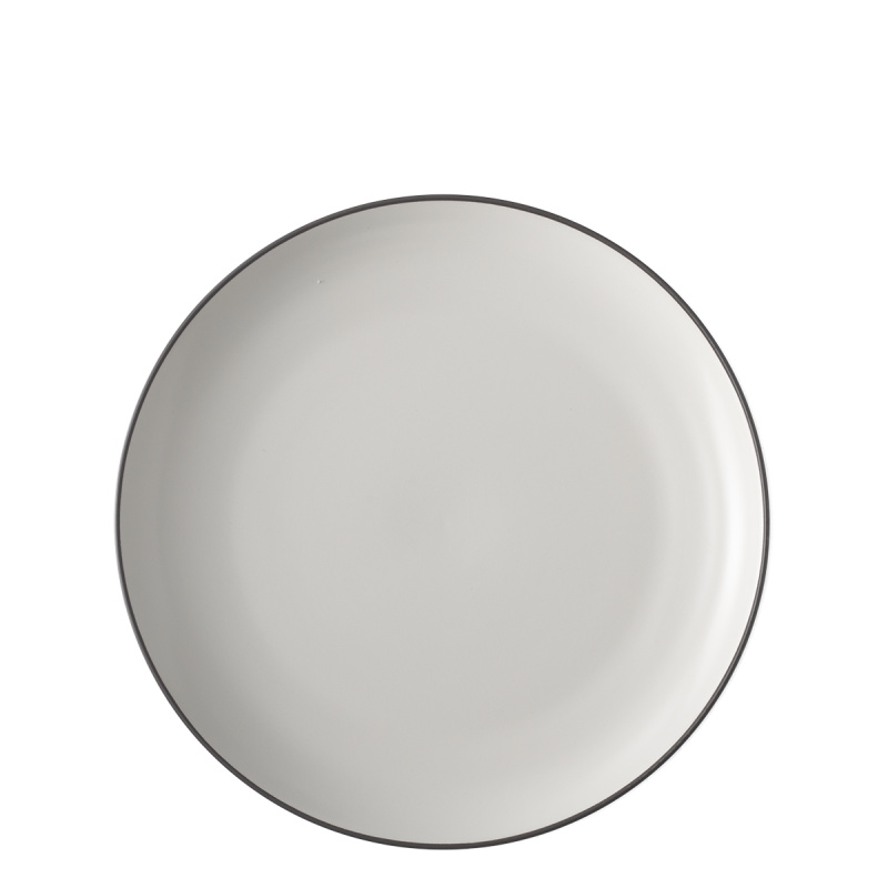 Teller flach 27 cm — Elements Yin & Yang white