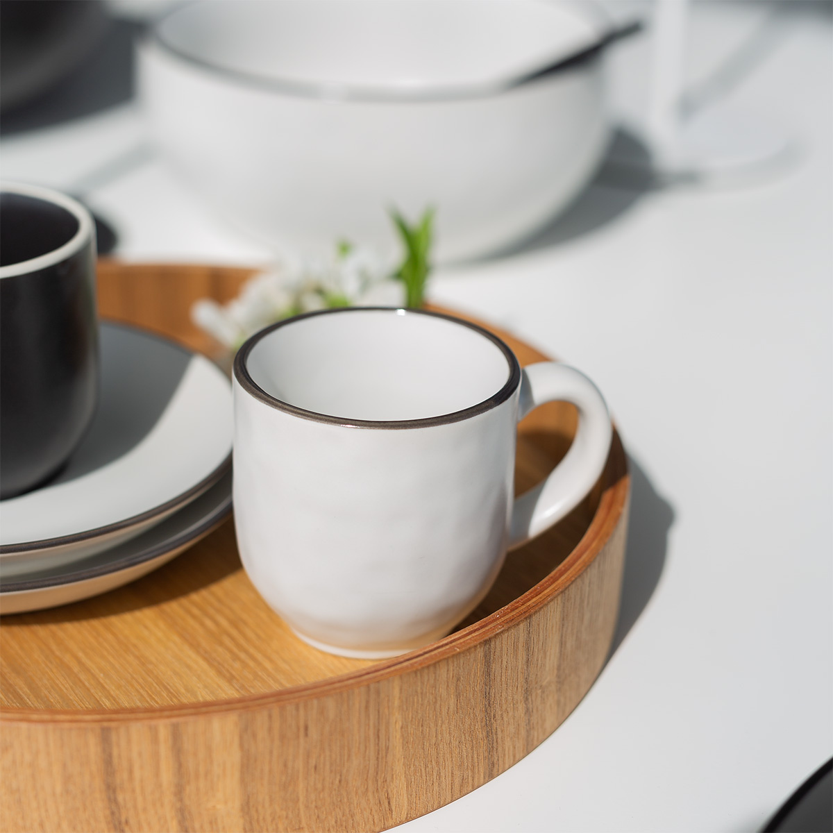 Kaffee Obere 240 ml — Elements Yin & Yang white