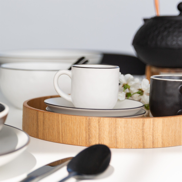 Kaffee Untere 14,2 cm — Elements Yin & Yang white