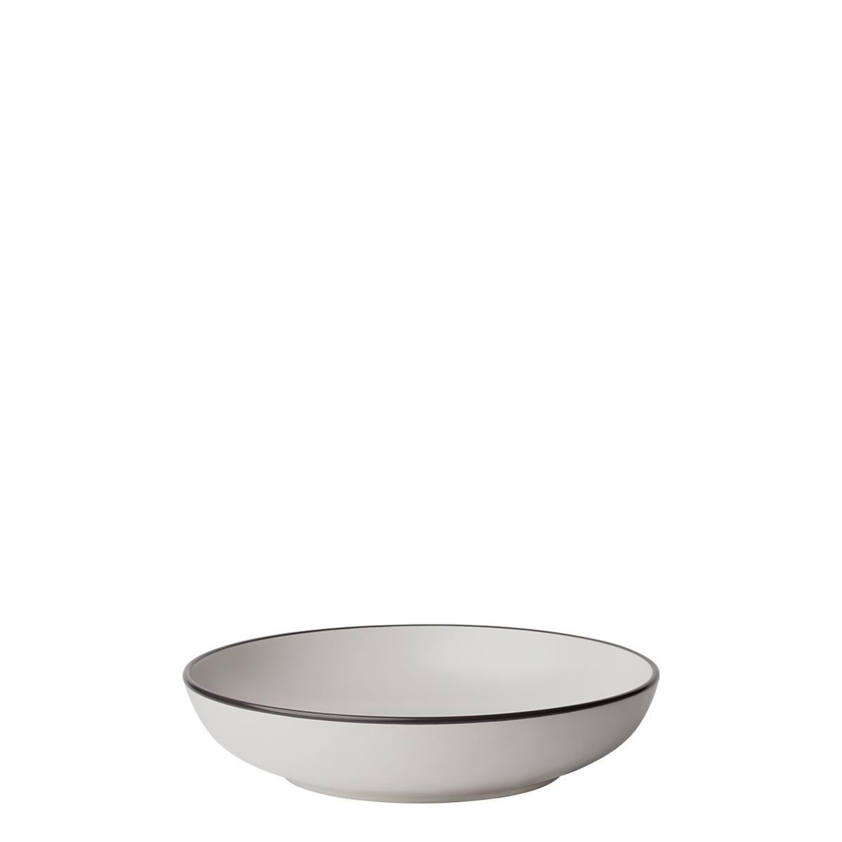 Teller tief 22,8 cm — Elements Yin & Yang white