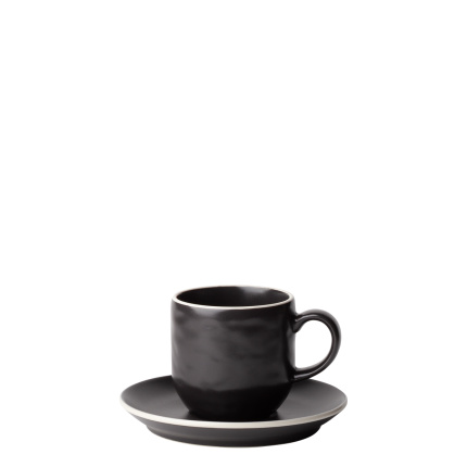 Kaffeeset 12-tlg. | Elements Yin & Yang black
