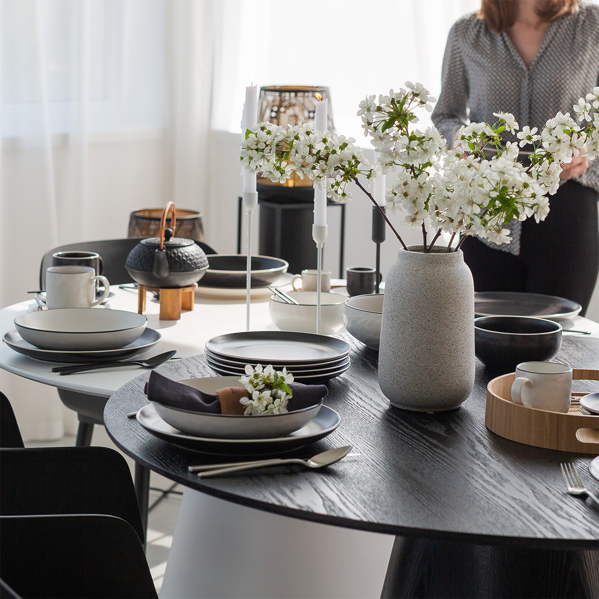 Tellerset 18-tlg. | Elements Yin & Yang white