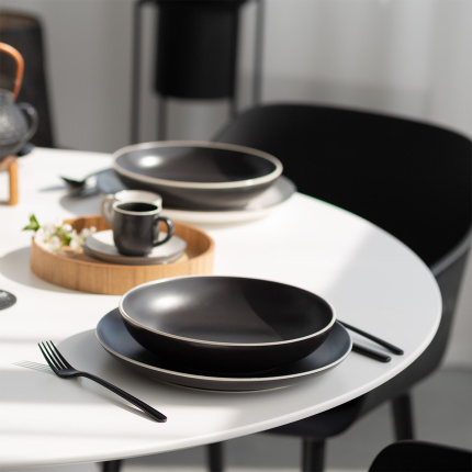 Tellerset 18-tlg. | Elements Yin & Yang black