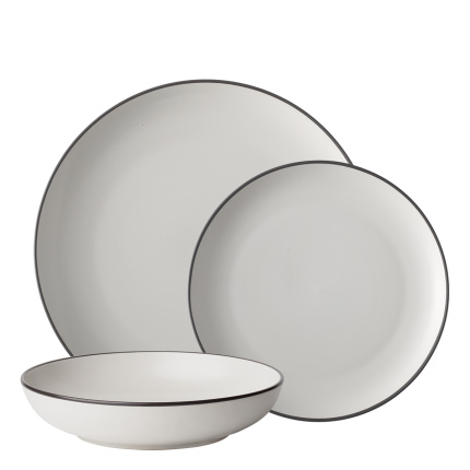 Tellerset 18-tlg. | Elements Yin & Yang white