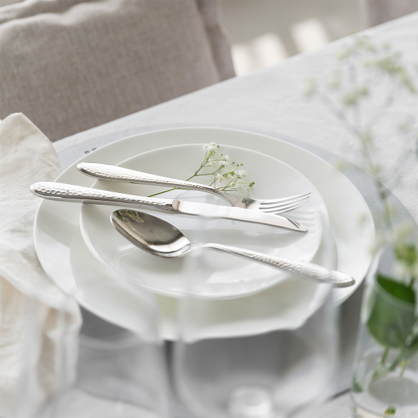 Geschirr-Starterset 60-tlg. | Premium Platinum silver