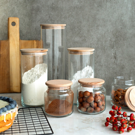 Glasbehälter mit Deckel 1,25 l | Basic Kitchen
