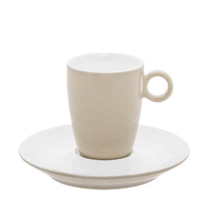 Hohe Kaffeetasse champagne 190 ml - RGB