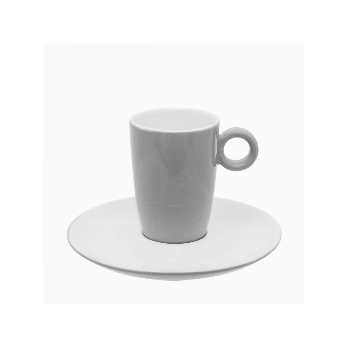 Kaffee- / Teountertasse hellgrau 15 cm - RGB
