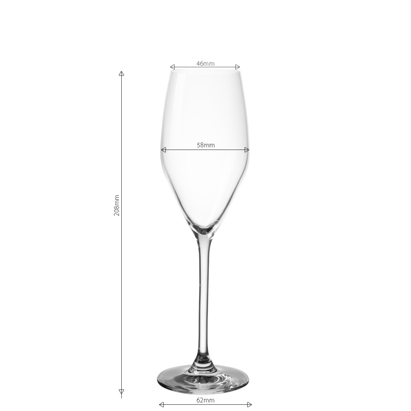 Sektglas 170 ml 6 Stk. – Optima Glas Lunasol