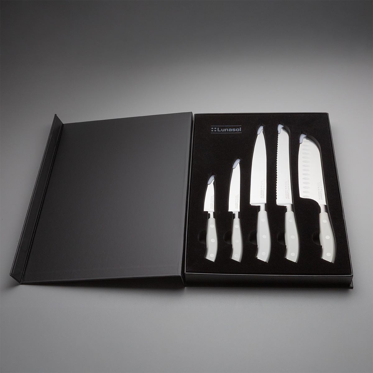 Messerset 5-tlg. — Lunasol Premium Knife weiss