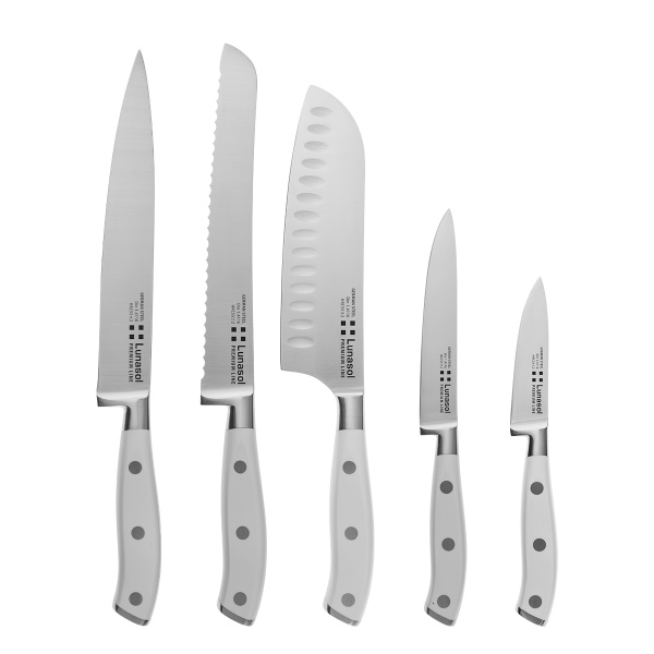 Messerset 5-tlg. — Lunasol Premium Knife weiss