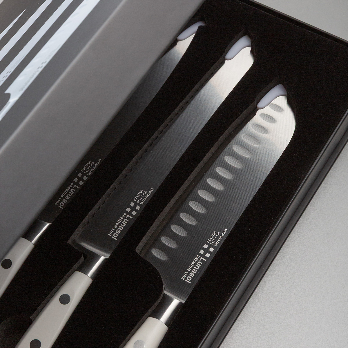 Messerset 5-tlg. — Lunasol Premium Knife weiss
