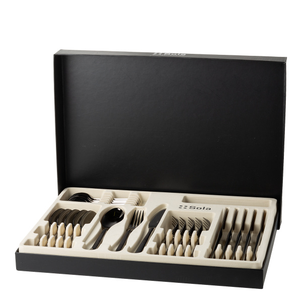 Besteckset 30-tlg. - Costa Rica poliert PVD grau