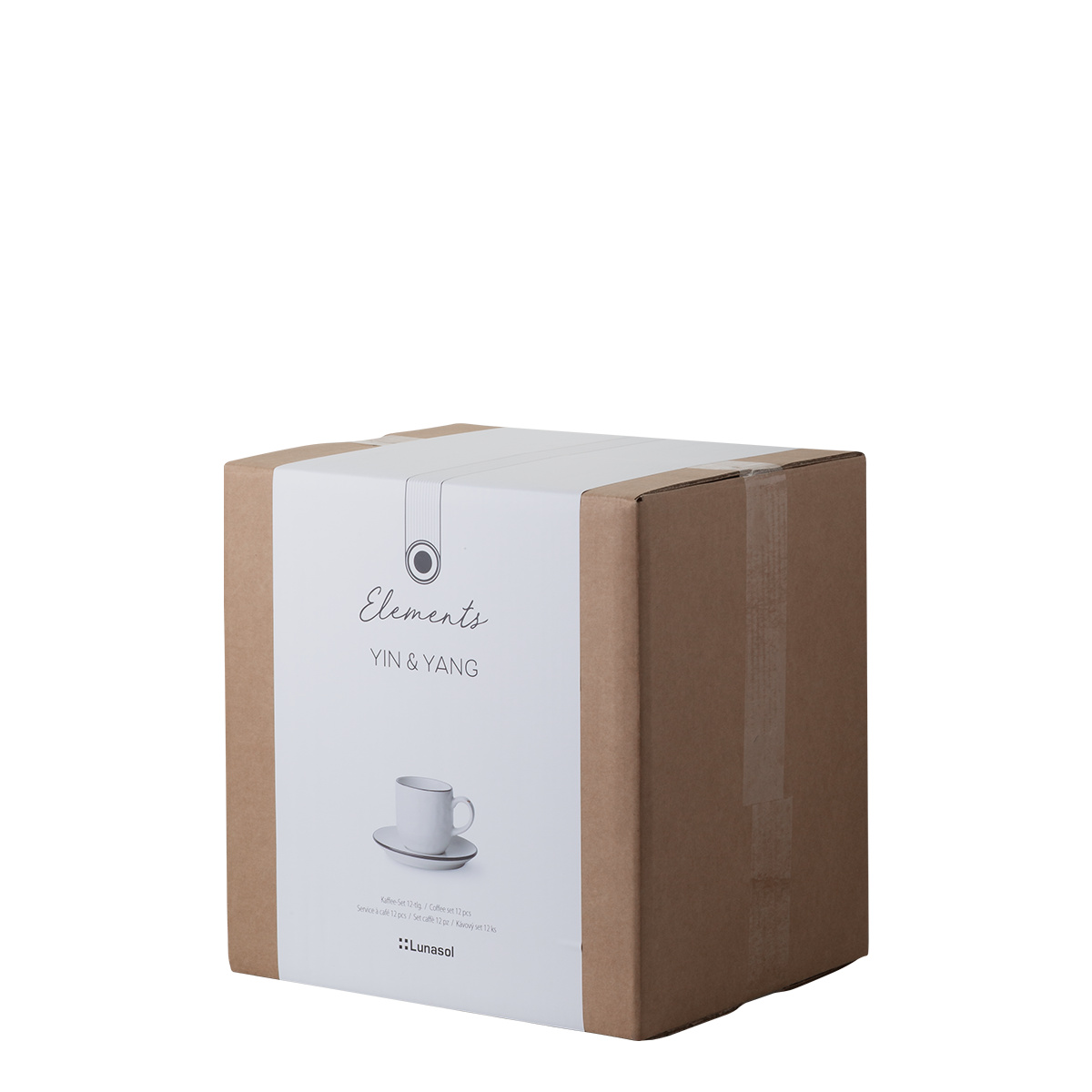 Kaffeeservice 12-tlg. | Elements Yin & Yang white