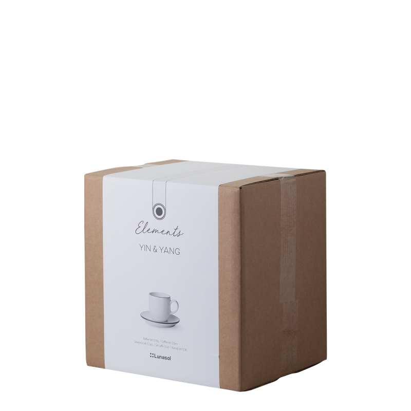 Kaffeeservice 12-tlg. | Elements Yin & Yang white