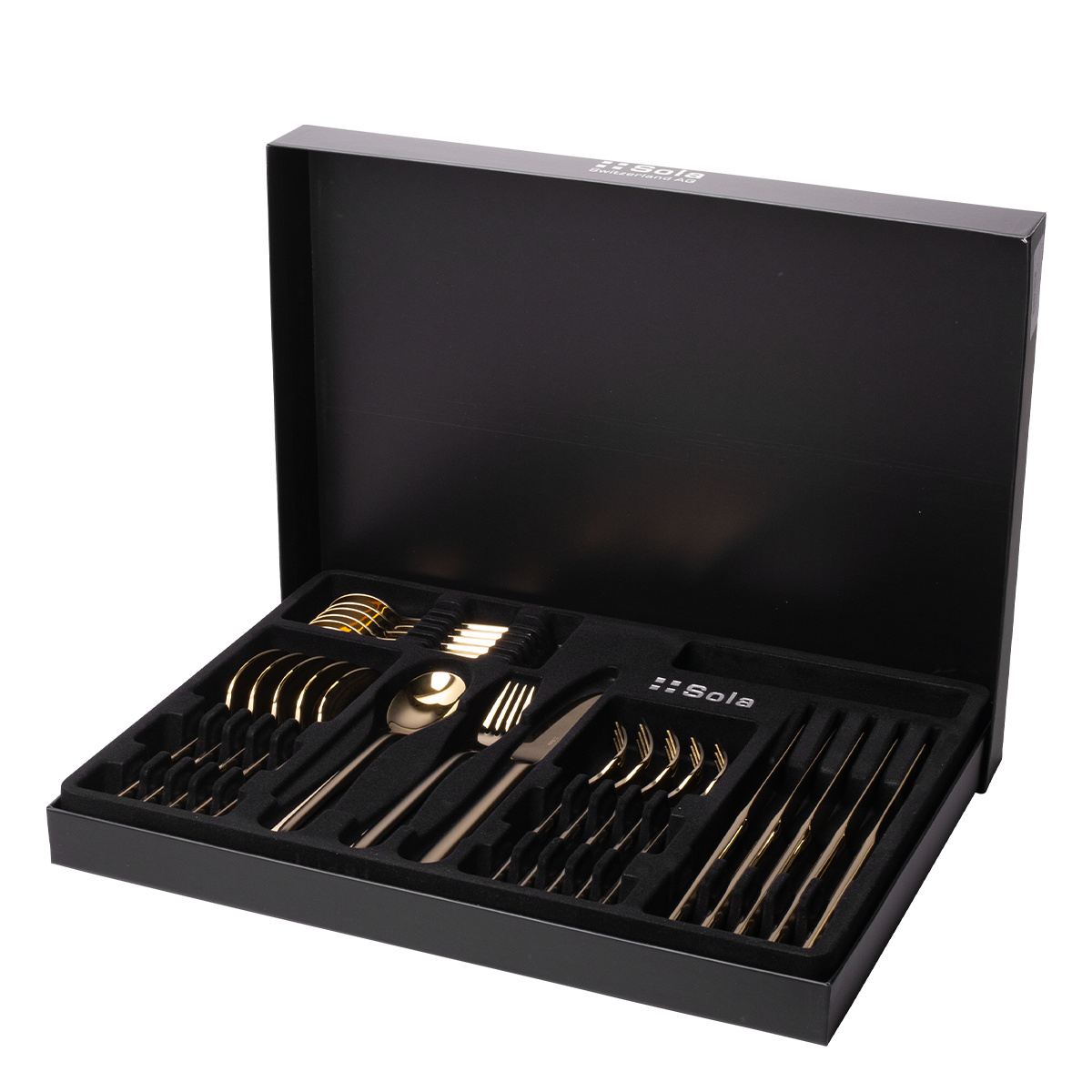 Besteckset 24-tlg. Living champagne | Sola Premium