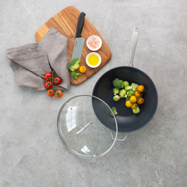 Wok mit Glasdeckel ø 30 cm | Sirius Terra