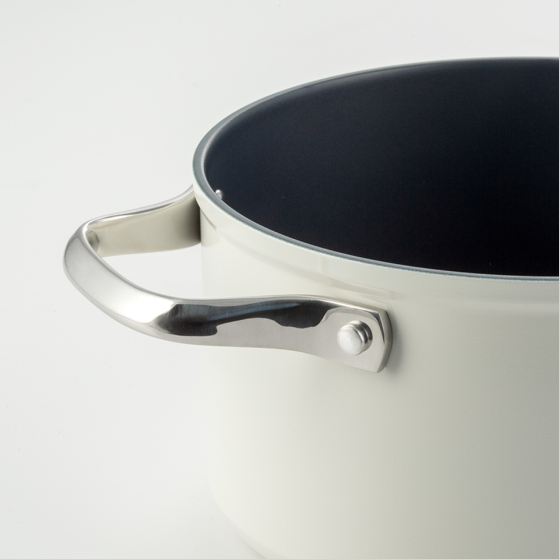 Topf mit Titanbeschichtung creme Ø 24 cm - Saturn Terra Lunasol