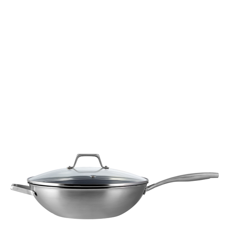Wok mit Glasdeckel ø 30 cm | Sirius Terra