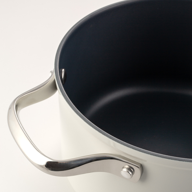 Topf mit Titanbeschichtung creme Ø 24 cm - Saturn Terra Lunasol