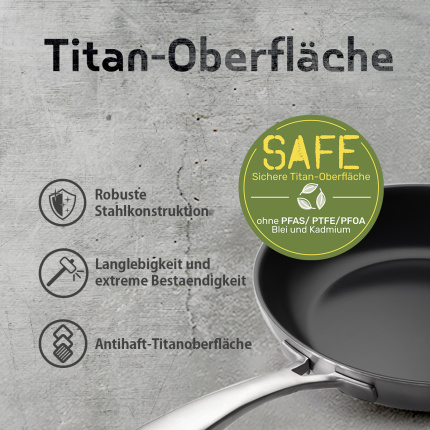 Wok mit Glasdeckel ø 30 cm | Sirius Terra