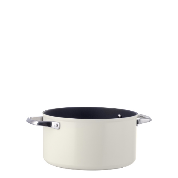 Topf mit Titanbeschichtung creme Ø 24 cm - Saturn Terra Lunasol