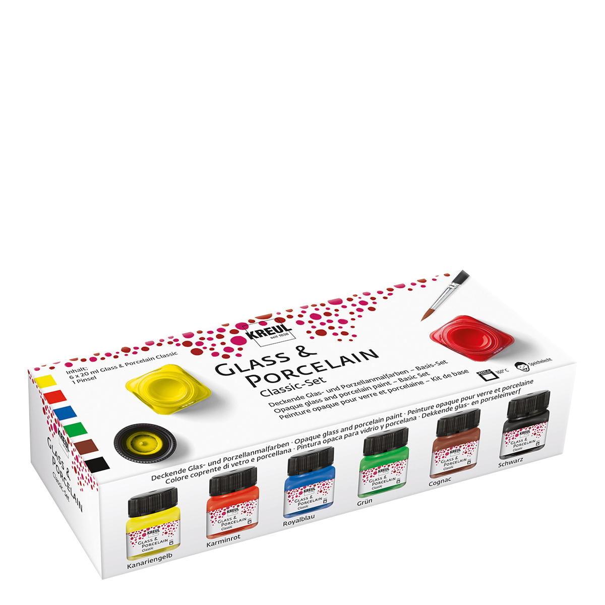 Porzellan- und Glasfarben 6er-Set – KREUL