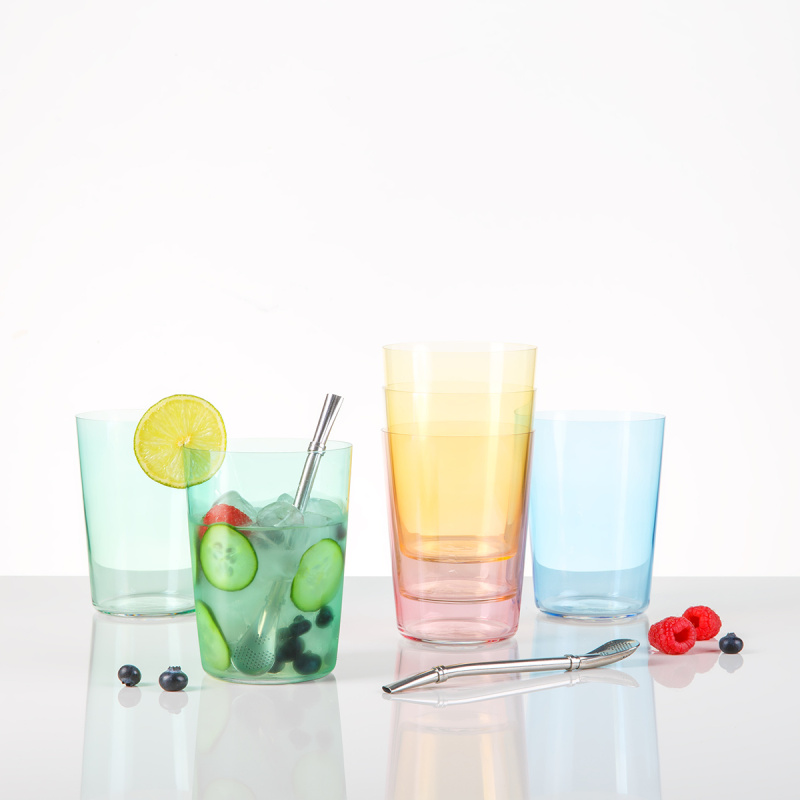 Tumbler-Gläser rot 515 ml 6er-Set – 21st Century Glas Lunasol META Glass