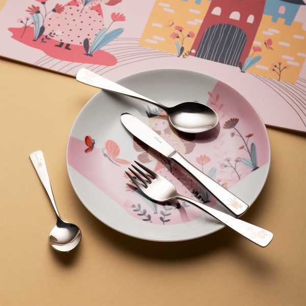 Princess Kinderbesteckset 4-tlg. — KIDS WORLD poliert