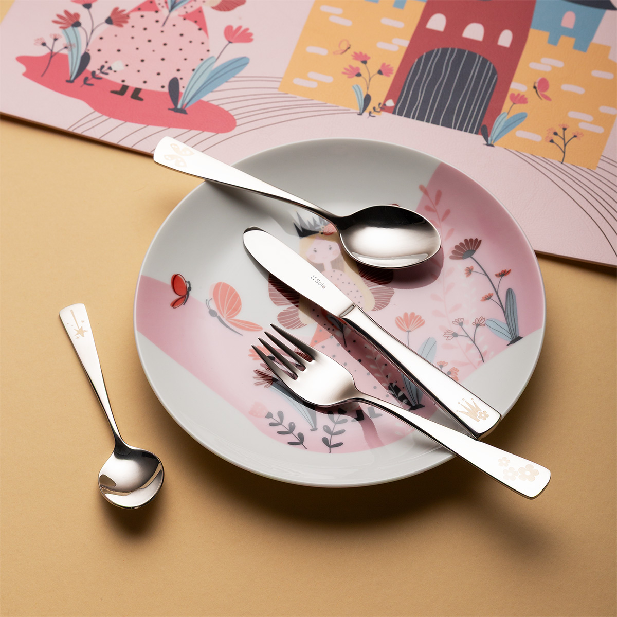 Princess Kinderbesteckset 4-tlg. — KIDS WORLD poliert