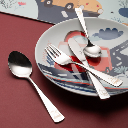 Cars Kinderbesteckset 4-tlg. — KIDS WORLD poliert