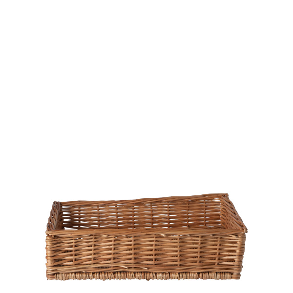 Rechteckiger Weidenbrotkorb 40 × 30 × 10 cm — Flow Wicker