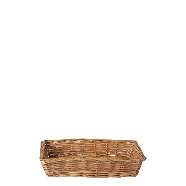 Rechteckiger Weidenbrotkorb 34 × 25 × 6,6 cm — Flow Wicker