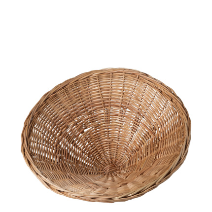 Runder Weidenbrotkorb Ø 50 cm H: 20 cm — Flow Wicker
