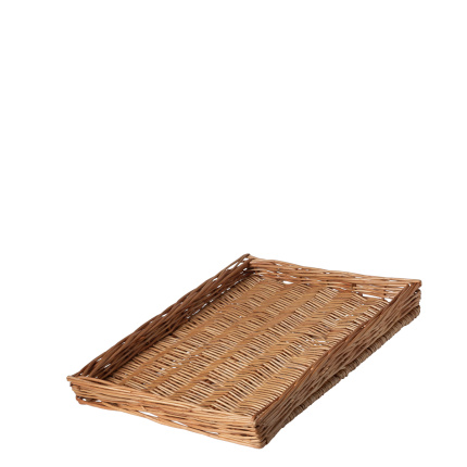Rechteckiger Weidenbrotkorb 40 × 30 × 4 cm — Flow Wicker