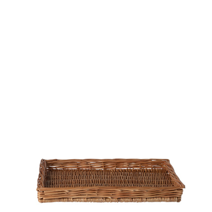 Rechteckiger Weidenbrotkorb 40 × 30 × 4 cm — Flow Wicker