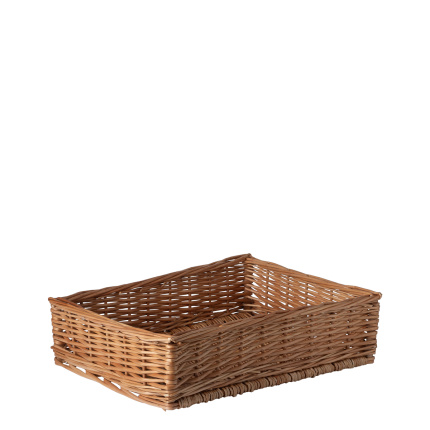 Rechteckiger Weidenbrotkorb 40 × 30 × 10 cm — Flow Wicker