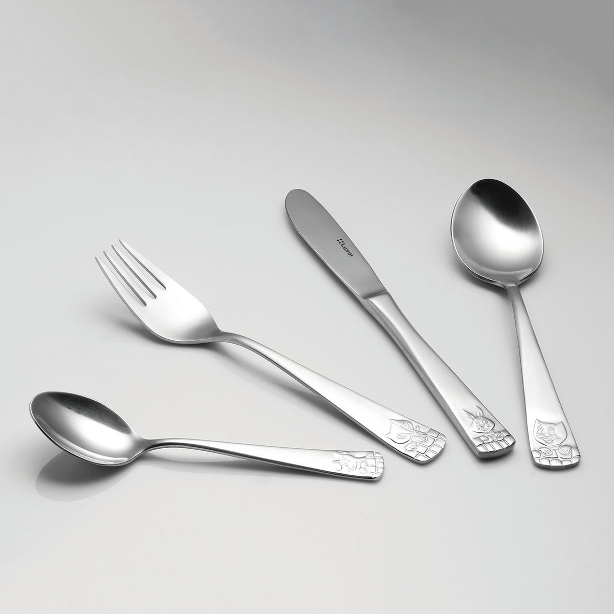 Kinderbesteck-Set 4-teilig – Lusol 755
