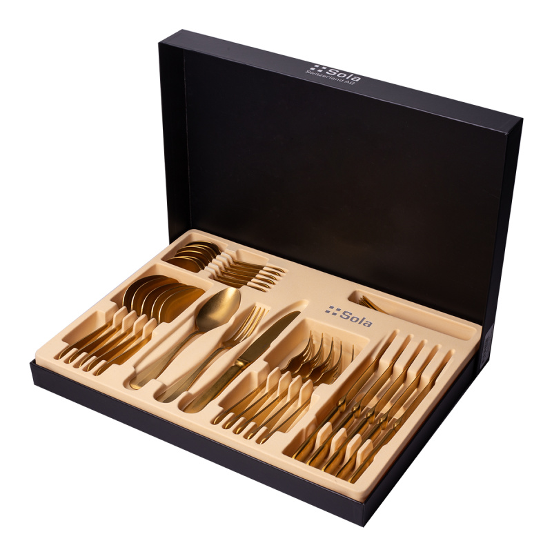 Besteck-Set 24-tlg. - Baguette Vintage PVD Gold