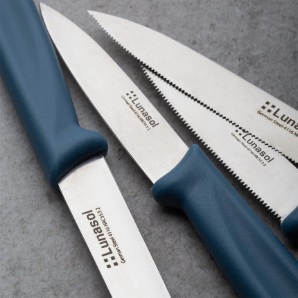 Küchenmesser 7,8 cm gezahnt | Master Petrol