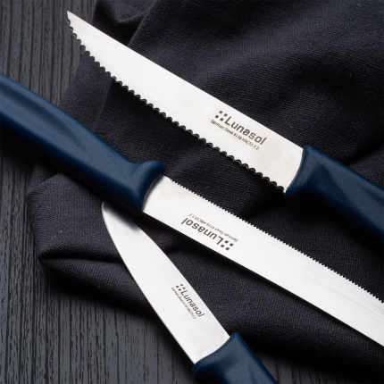 Küchenmesser 7,8 cm ohne Wellenschliff | Master Blue